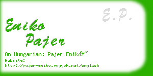 eniko pajer business card
